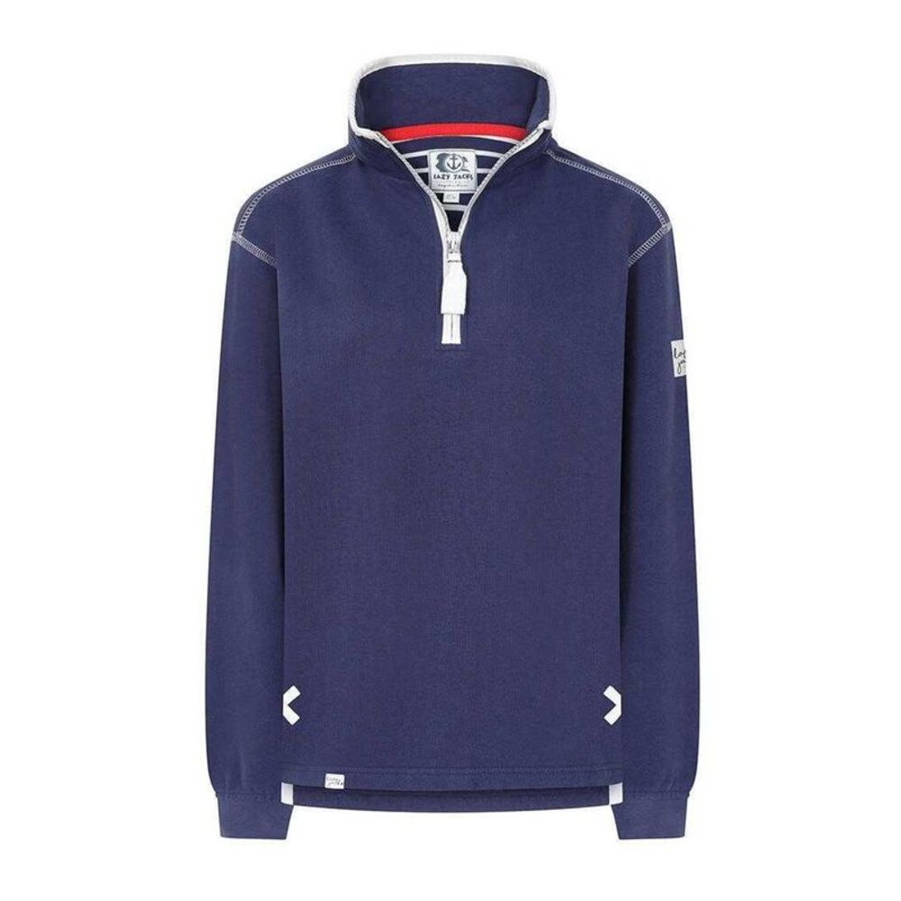 Lazy Jacks Womens/Ladies Quarter Zip Sweatshirt / Twilight